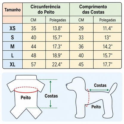 pijama para pets