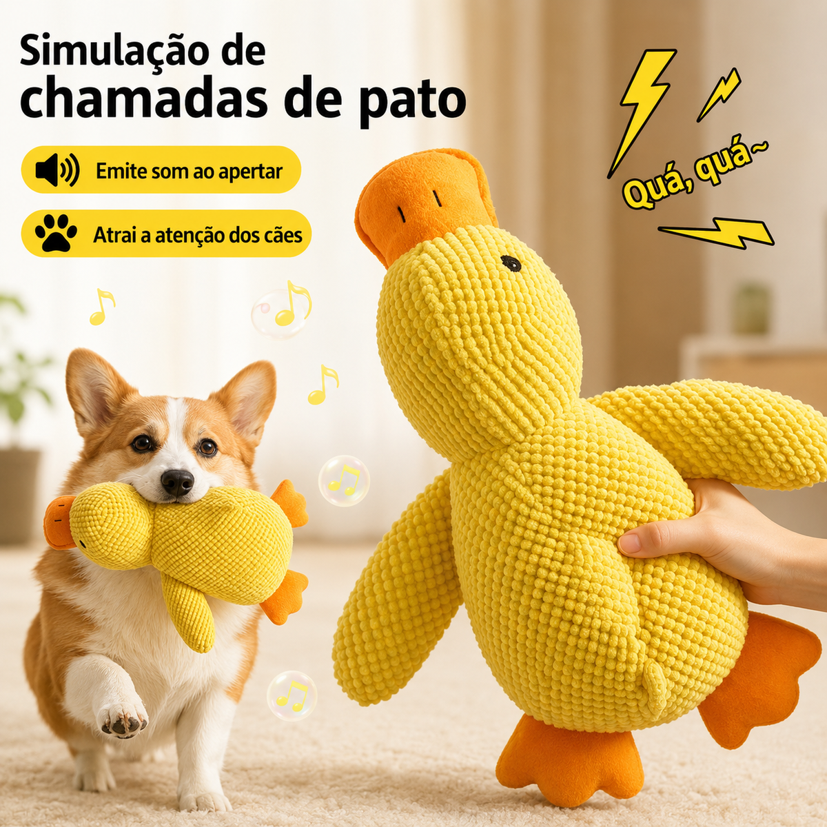 Patinho de pelúcia