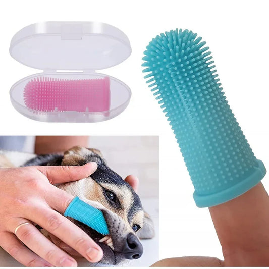Escova de Dedo para Cães e Gatos