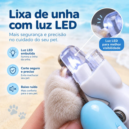 Cortador de Unhas para Pets com Luz LED