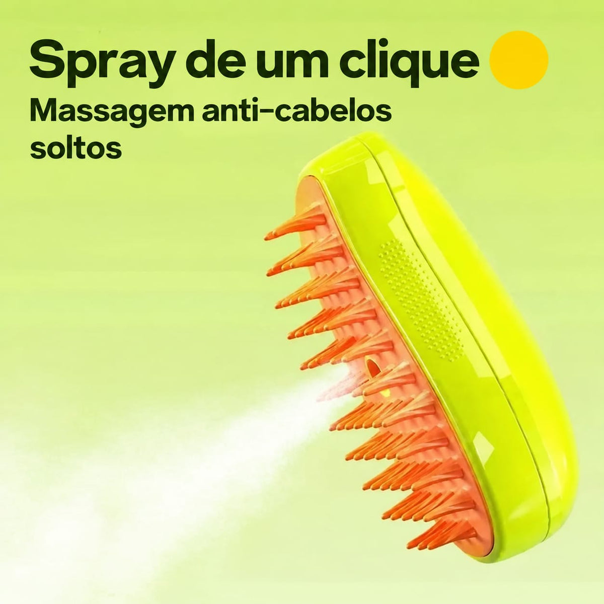 Escova a Vapor Elétrica 3 em 1 para Cães e Gatos